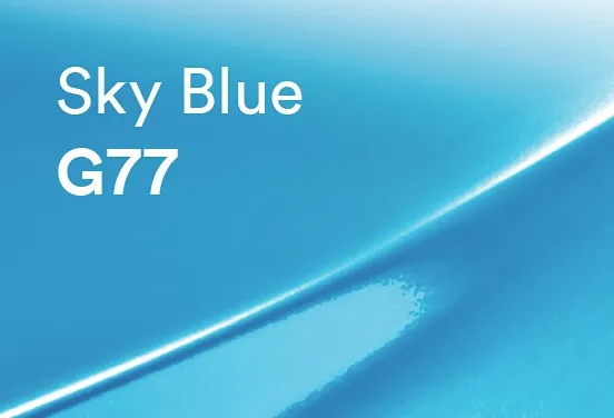 3M WRAP FILM 2080 GLOSSHOT SKY BLUE 1.52