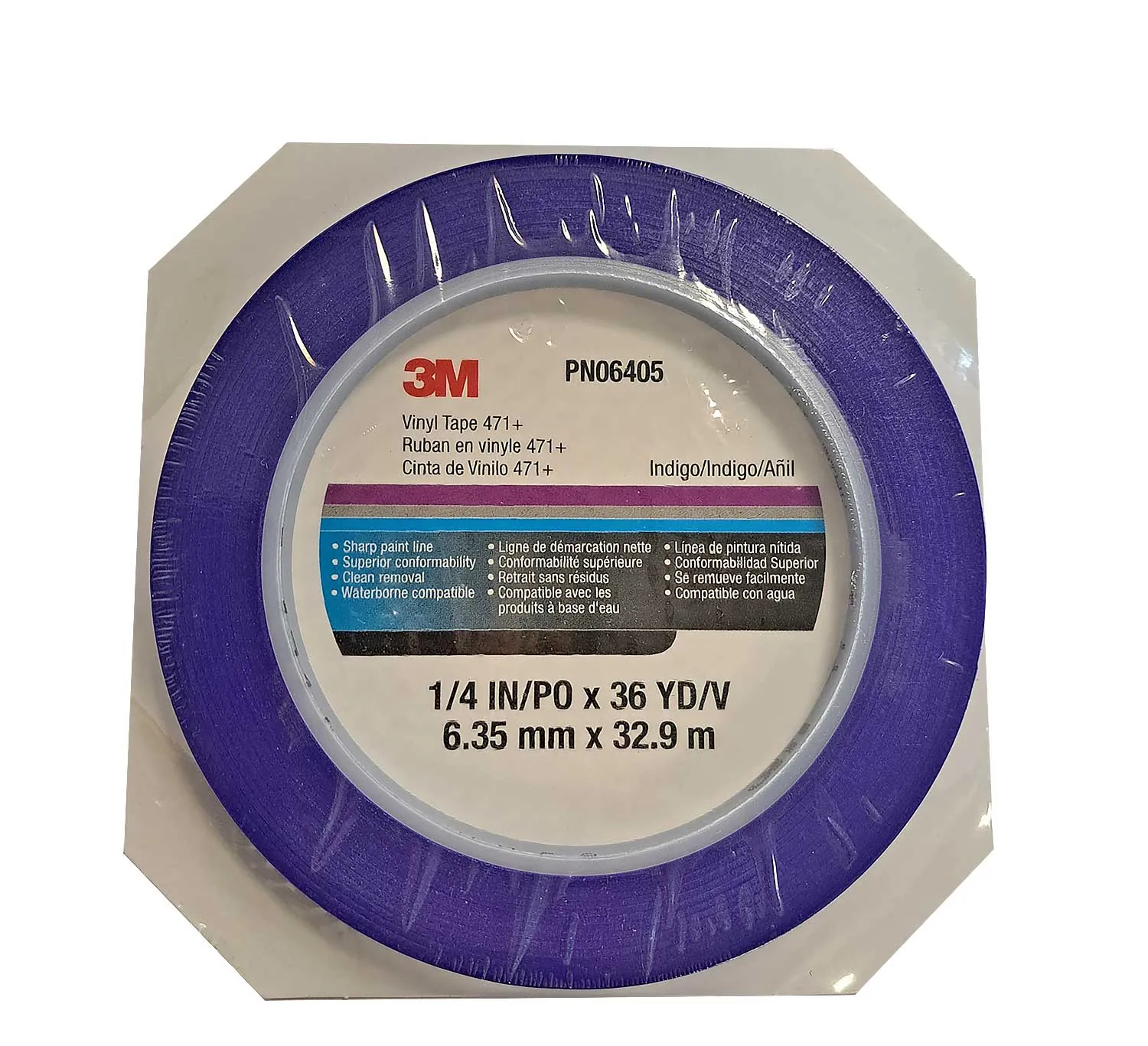 3M 471+ VINYYLITEIPPI SININEN 6mm x 33m rulla